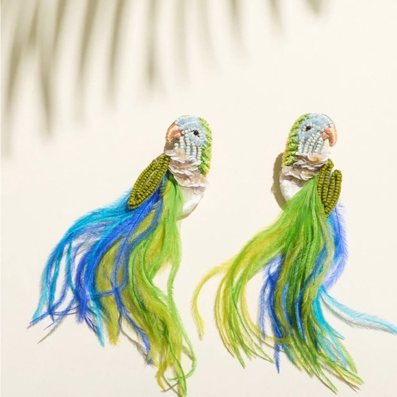 Monk Bird Earrings - Picture 4 of 4